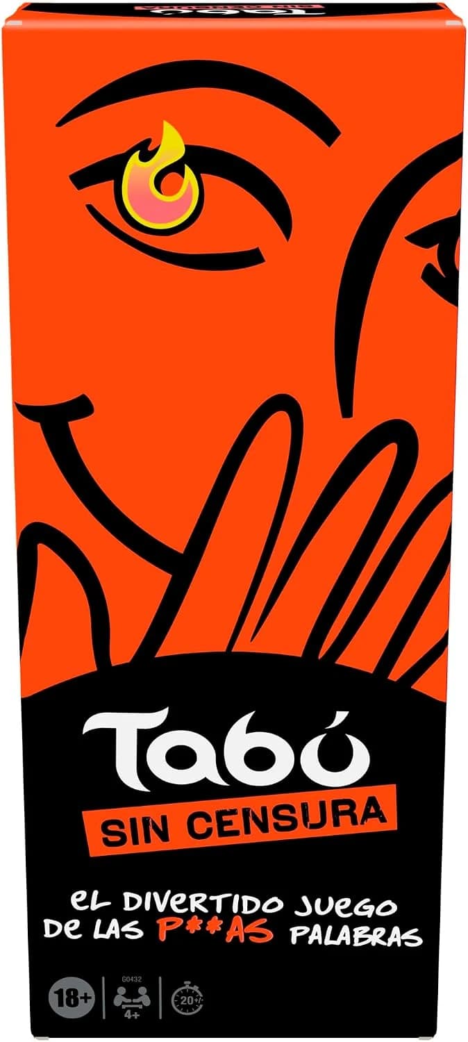 Hasbro Juego de Mesa Taboo Sin Censura Solo para Adultos, más de 17 años y más de 4 Jugadores, Partidas de 20 Minutos, Juegos para Fiestas Divertidos