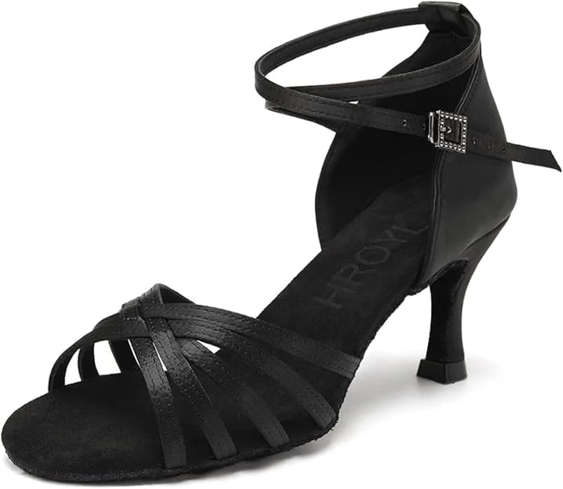 HROYL Zapatos de Baile Latino para Mujer ES213 — Suela Dividida