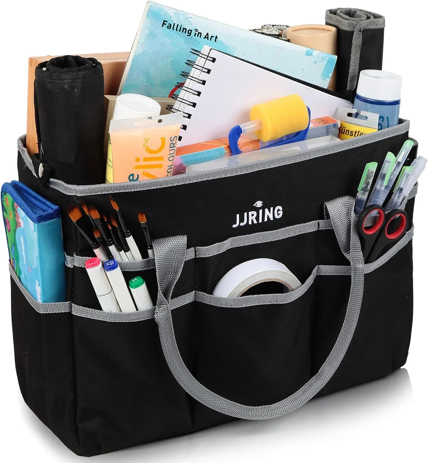 JJRING Craft Tote Bag — Bolsa Organizadora 16 Bolsillos