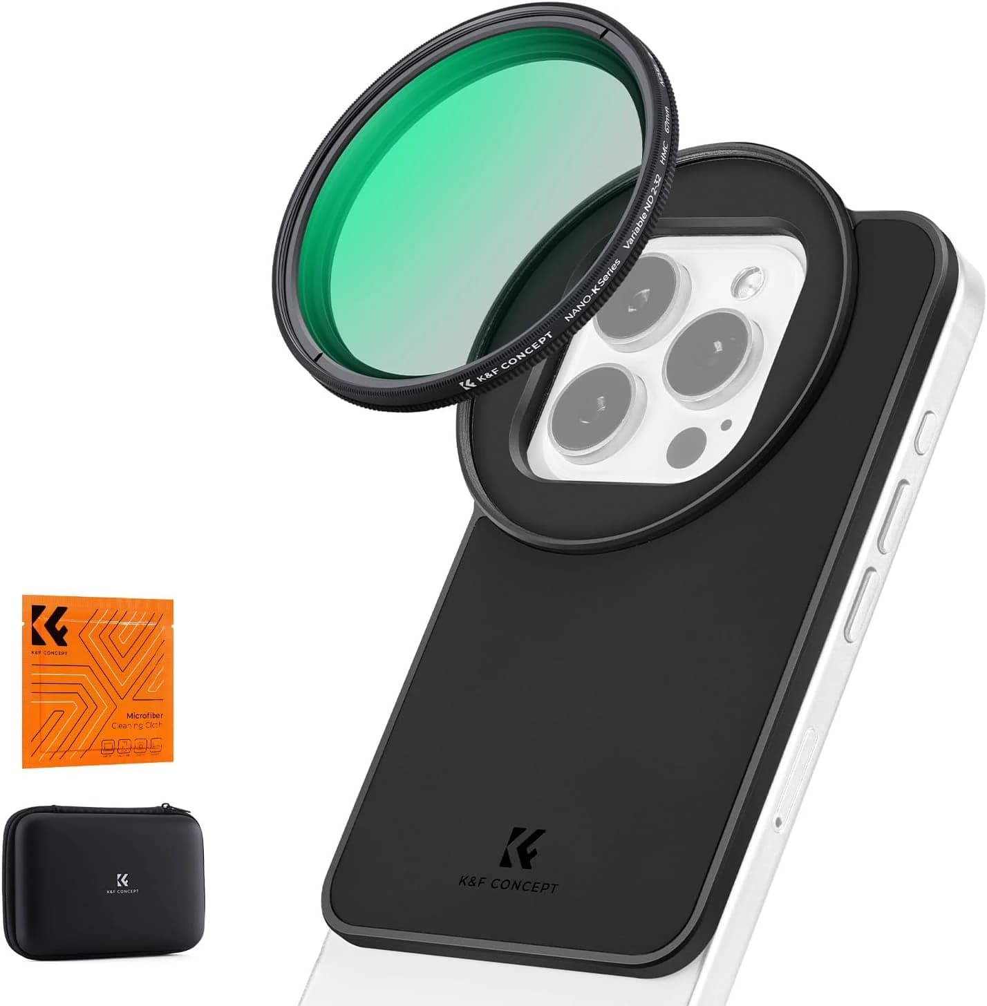 K&F CONCEPT Adaptador Magnético+Filtro ND2-32 67mm para iPhone 6,1/6,3 pulg