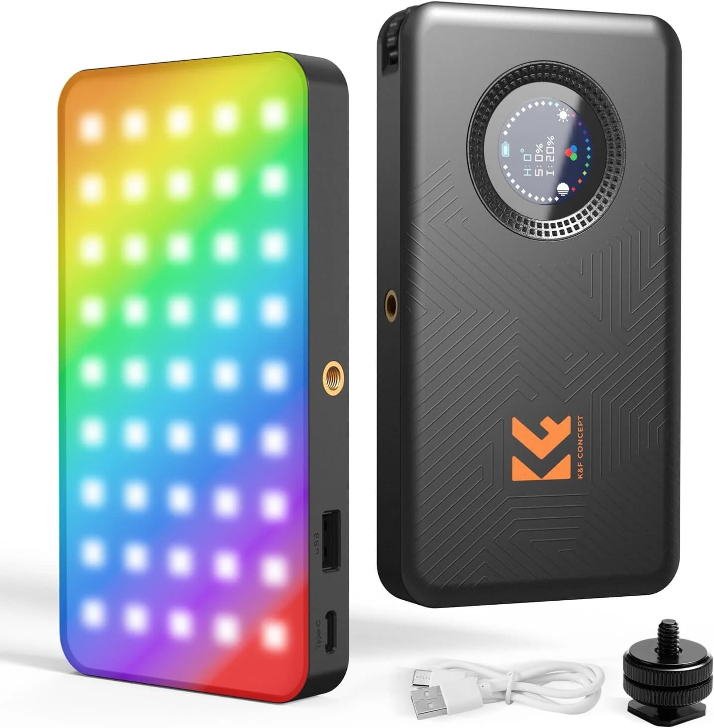 K&F CONCEPT Luz de Vídeo RGB 135 LED 5000mAh para Fotografía