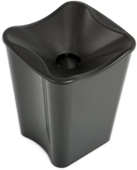 Koala Escupidera de Cata 2 en 1 con Función de Cubitera – 2,5 L, para 1-2 Botellas – Apilable, Reutilizable – Ideal para Eventos, Vino y Hostelería - Color Negro