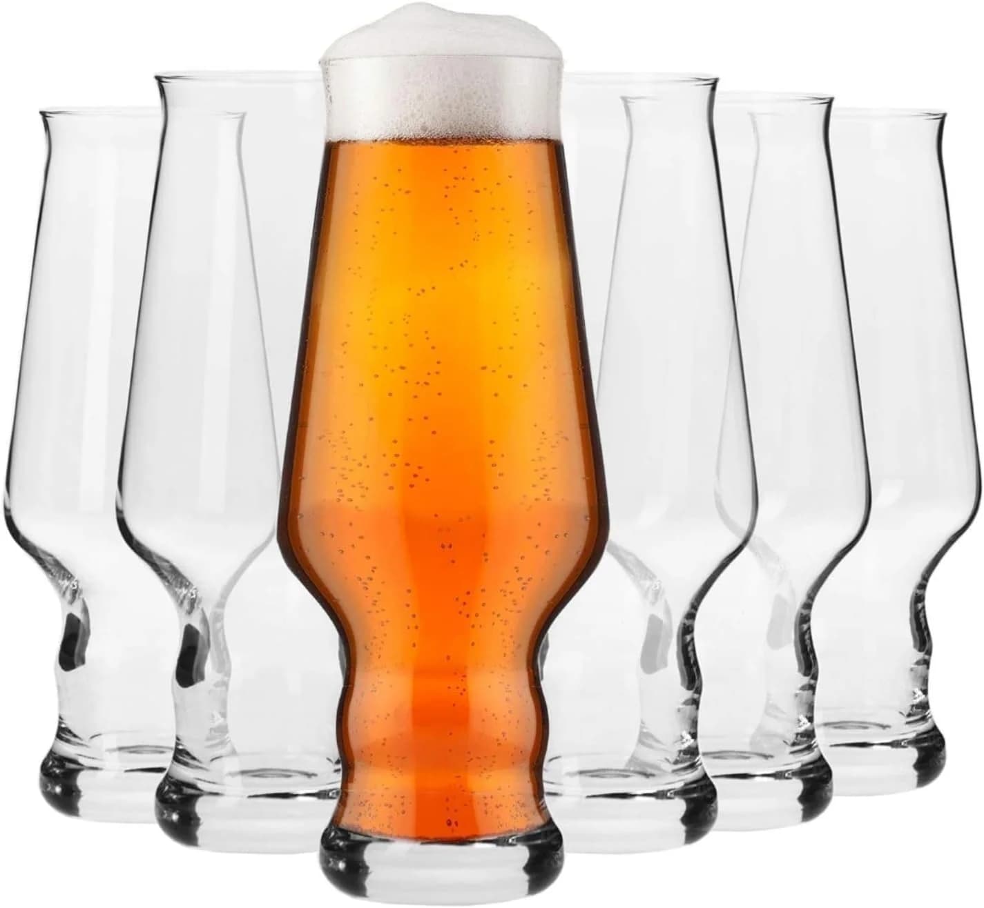 Krosno Copas de Cerveza Artesana IPA Set 6 — 400 ml Colección Splendour