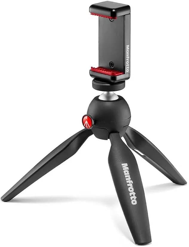Manfrotto MKPIXICLMII-BK — Mini Trípode con Pinza Smartphone