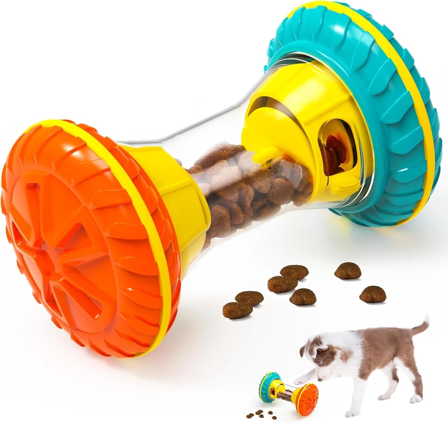 MateeyLife Juguetes interactivos para perros para aburrimiento, juguetes de rompecabezas para perros para estimulación mental, dispensador de golosinas, juguete de enriquecimiento de alimentación