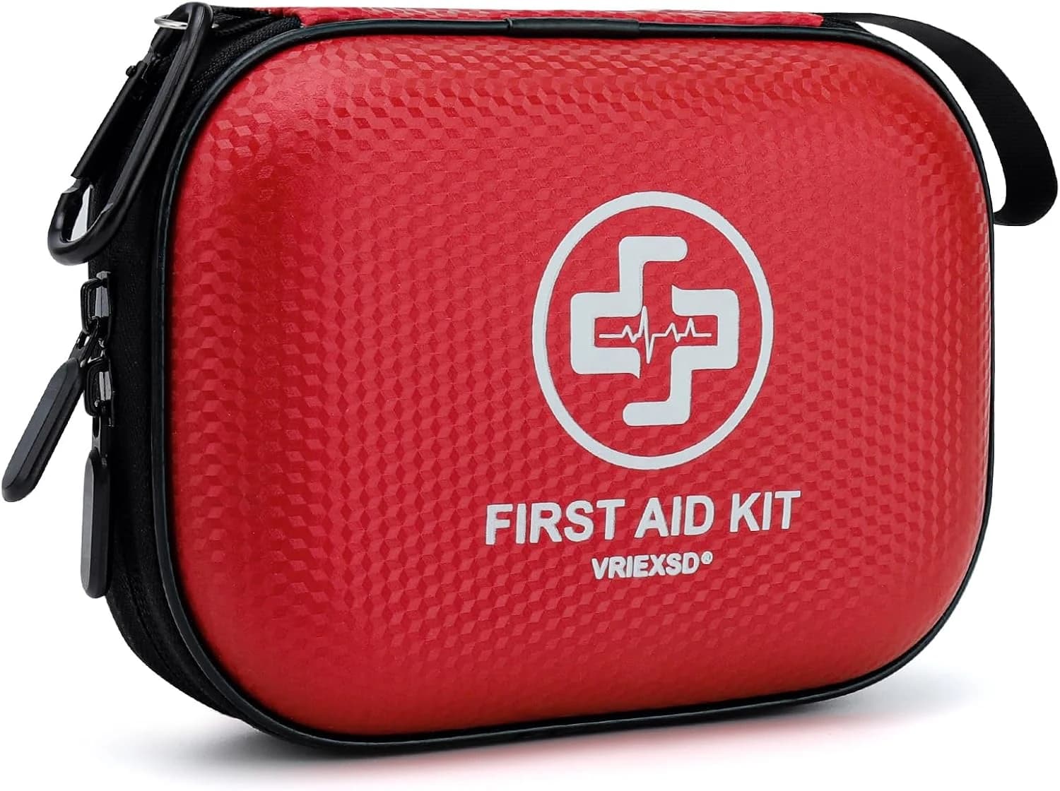 Mini botiquín de primeros auxilios, kit médico de 150 piezas pequeño impermeable de carcasa dura para el hogar, automóvil, viajes, camping, camión, senderismo, deportes, oficina, vehículo y