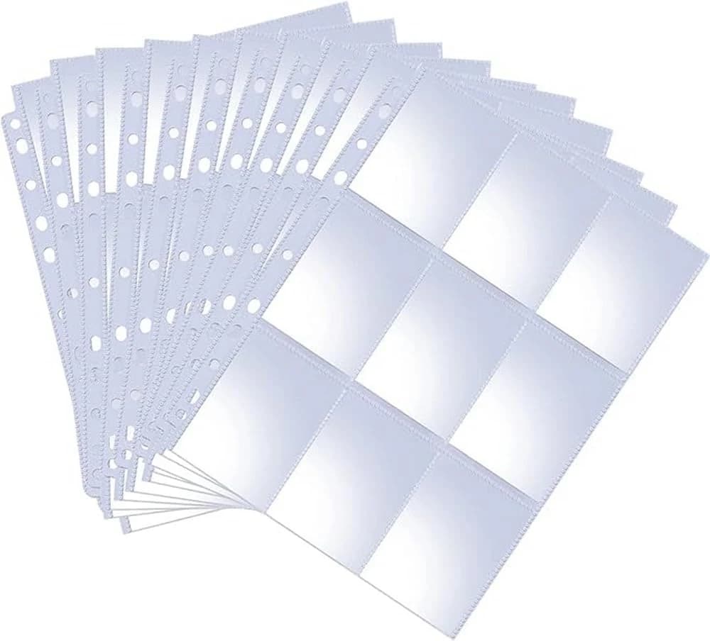 Oderra 576 Fundas Cartas, 32 páginas archivador cartas pokemon, con bolsillos en ambos lados para tarjetas de colección de juegos de cartas coleccionables.