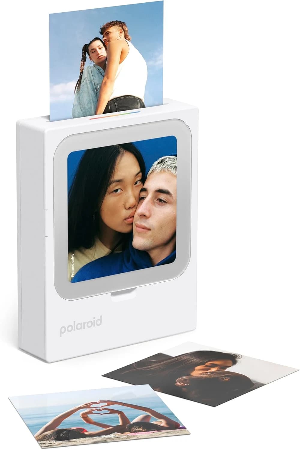 Polaroid - HiPrint 3x3 (7,6 cm x 7,6 cm) Paquete Impresora fotográfica Bluetooth de Bolsillo Blanca + 60 Hojas