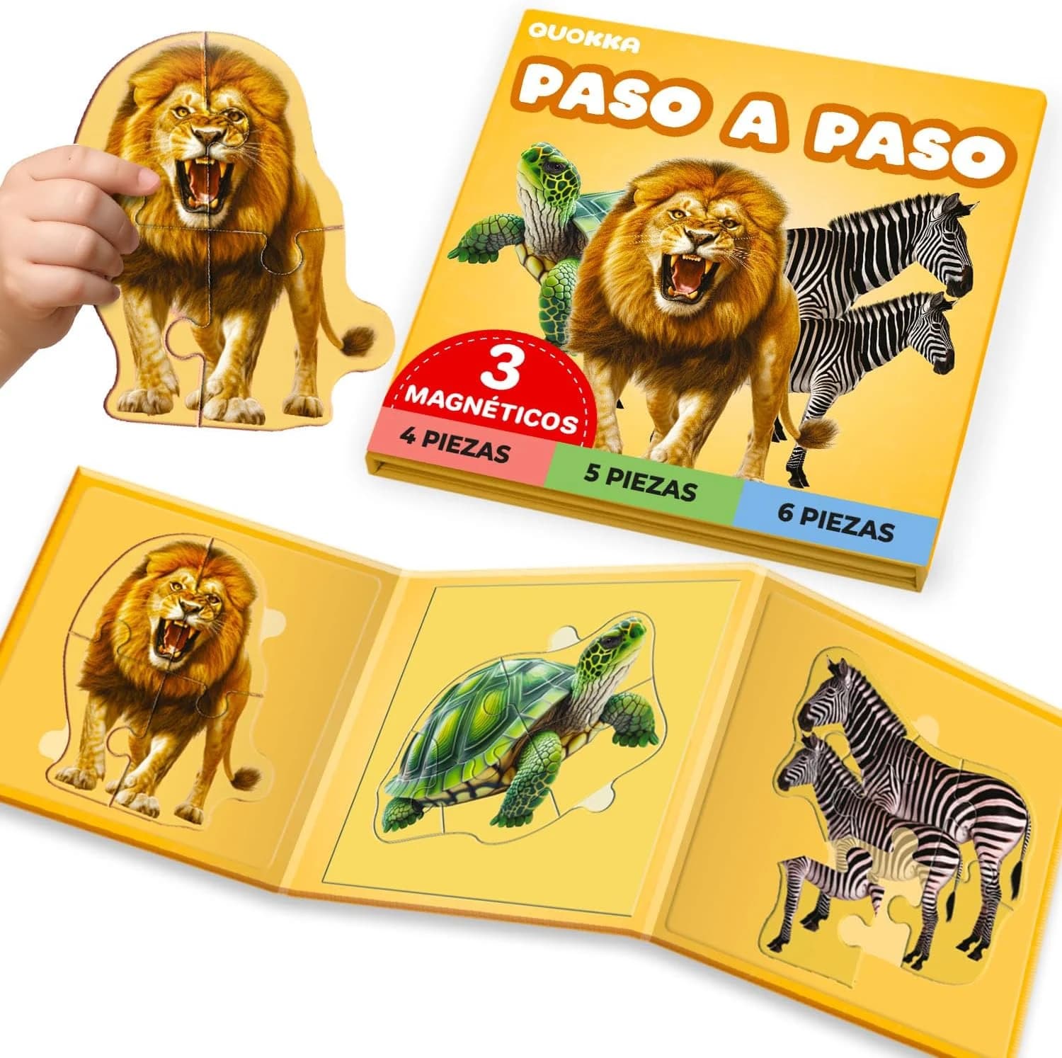 Rompecabezas Magnéticos Progresivos para Niños de 3 a 5 - Juguete de Viaje
