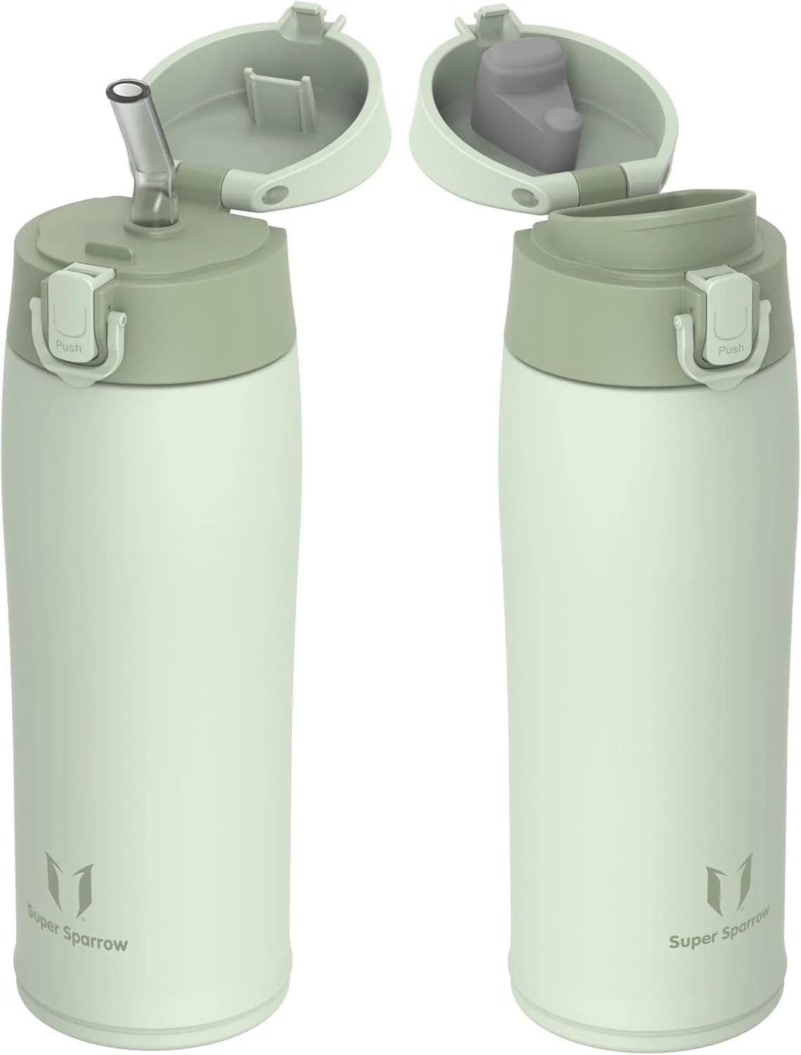 Super Sparrow Termo 500 ml — Ligero y con Doble Tapón