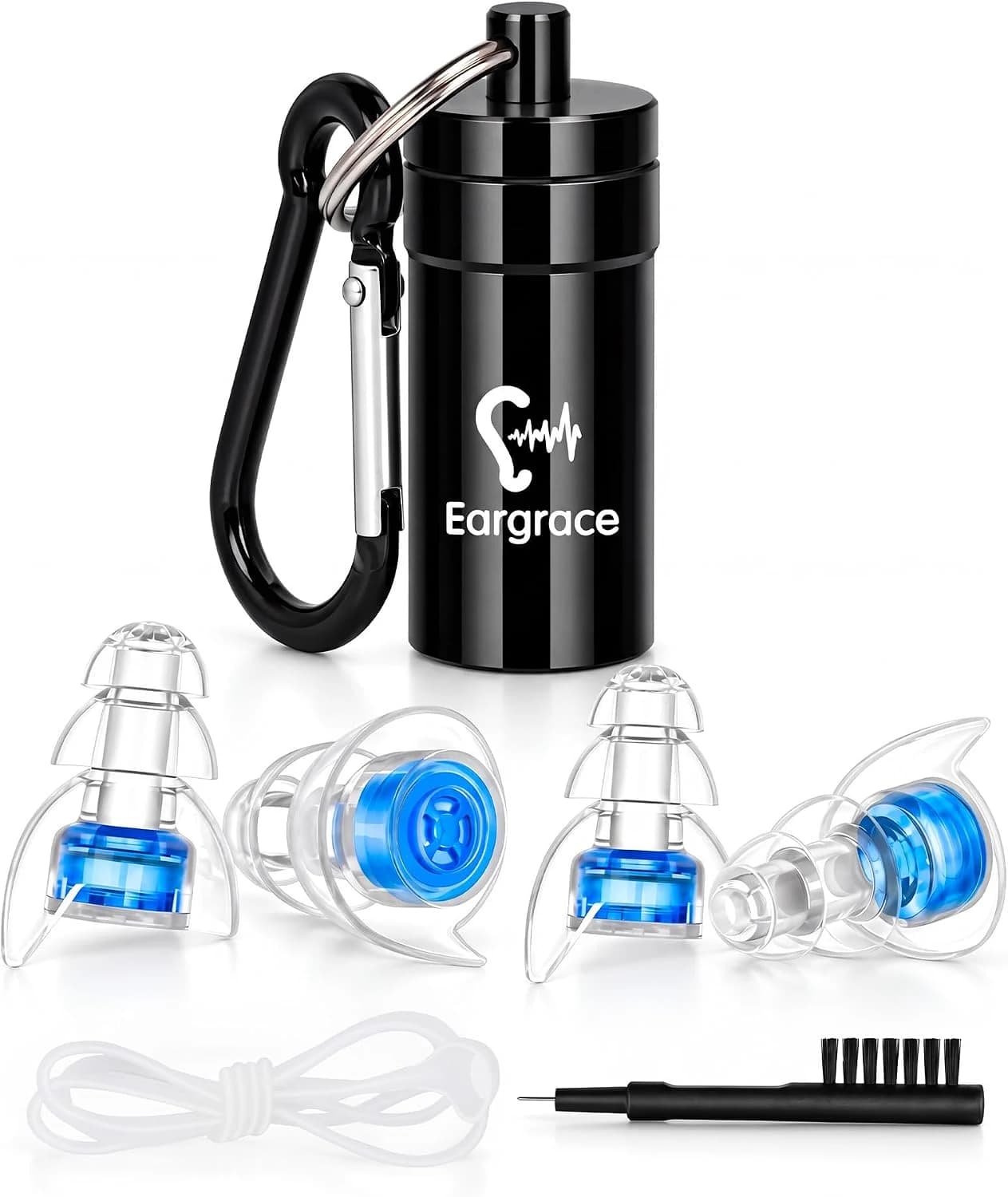 Tapones Oidos Concierto, 2 pares de tapones para los oídos con reducción de ruido de protección auditiva para músicos, DJ, festivales, motocicletas y eventos ruidosos(23dB)