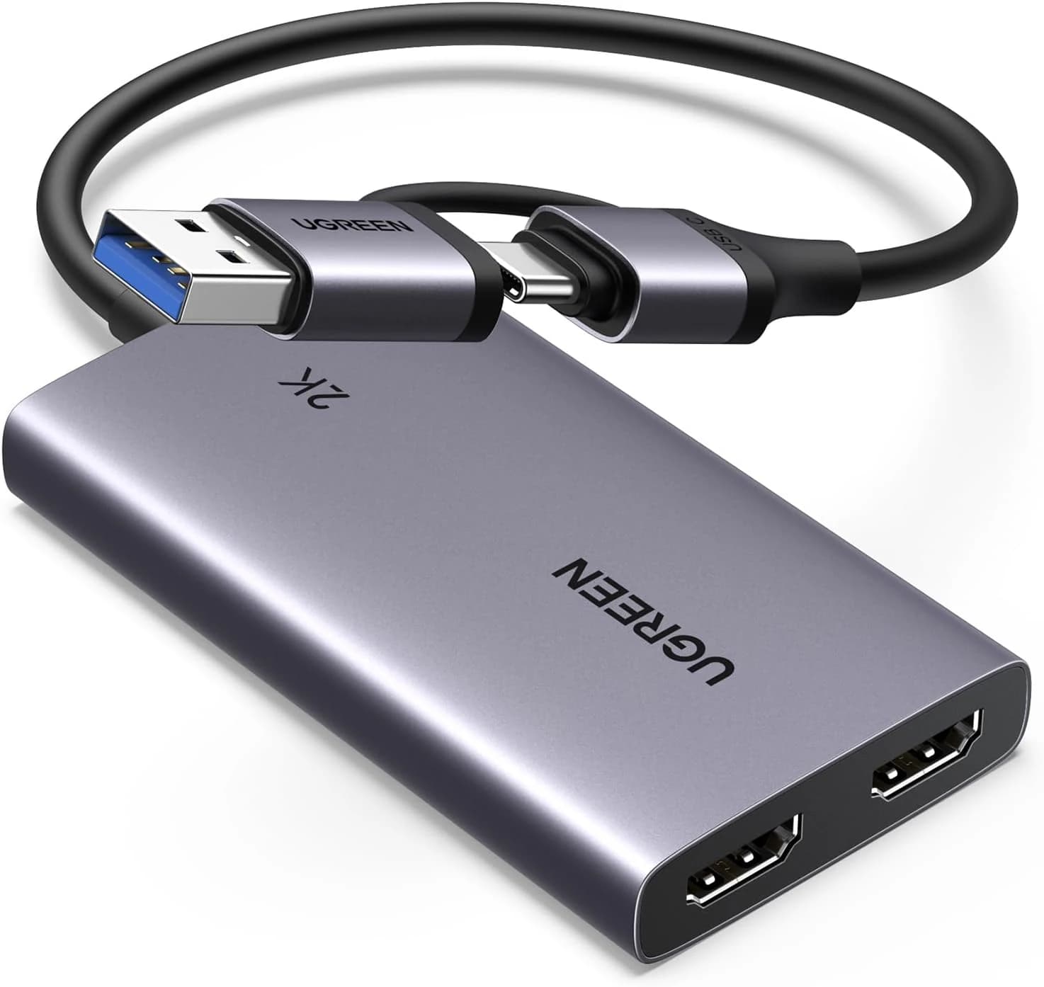 UGREEN Capturadora Vídeo HDMI 4K30Hz 1080P HD 60FPS Entrada USB A C Capture