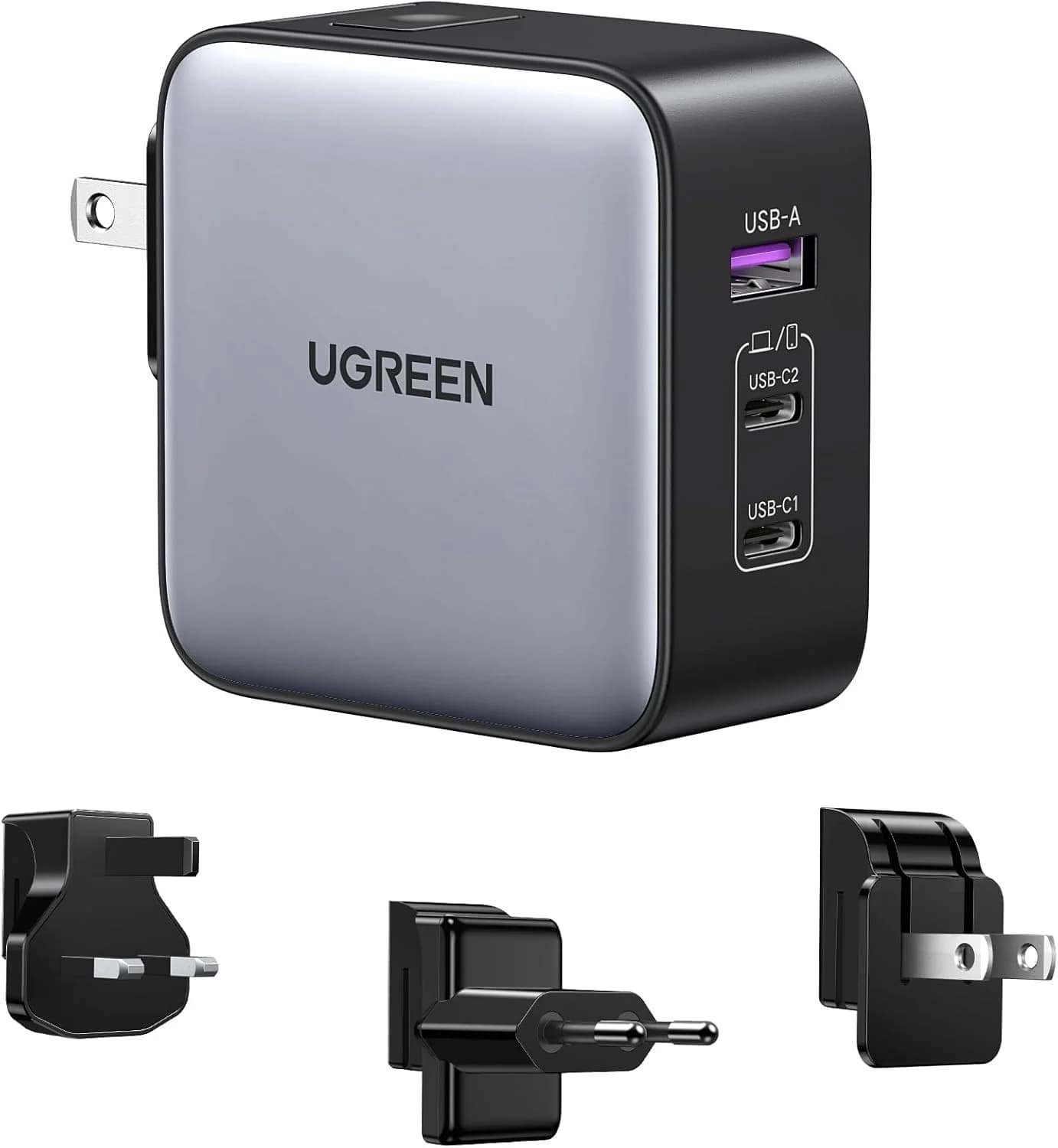 UGREEN Nexode 65W con Adaptadores Internacionales